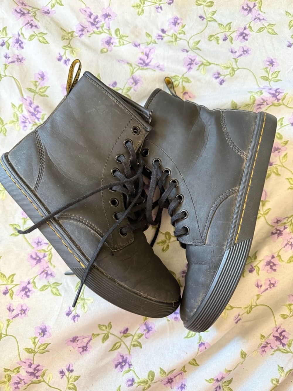 Dr. Martens Black Lace-Up Ankle Boots